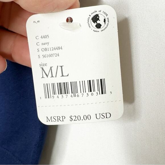 FREE PEOPLE Intimately Navy Tank Top NWT in M/L - Picture 3 of 7